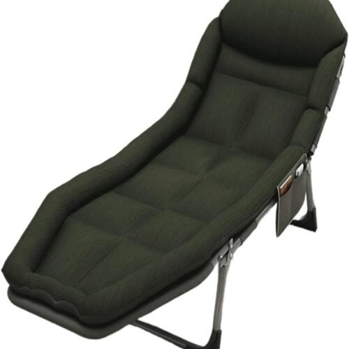 Folding Bed Recliner Single Lunch Break Bed Office Nap Artifact Household Camping Bed Multifunctional
