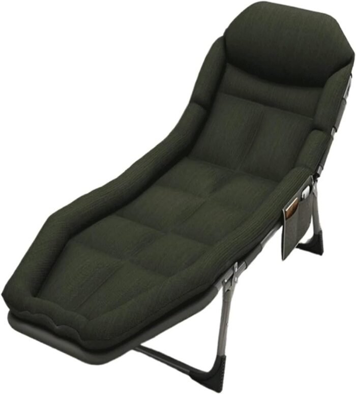 Folding Bed Recliner Single Lunch Break Bed Office Nap Artifact Household Camping Bed Multifunctional