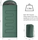3 Season Lightweight Waterproof Sleeping Bag Indoor & Outdoor for Hiking Backpacking Camping Traveling